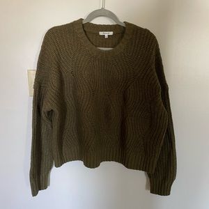 Chunky Olive Green Madewell Sweater